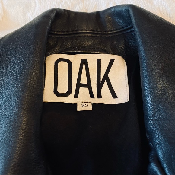 OAK genuine black leather rider jacket - Picture 6 of 8